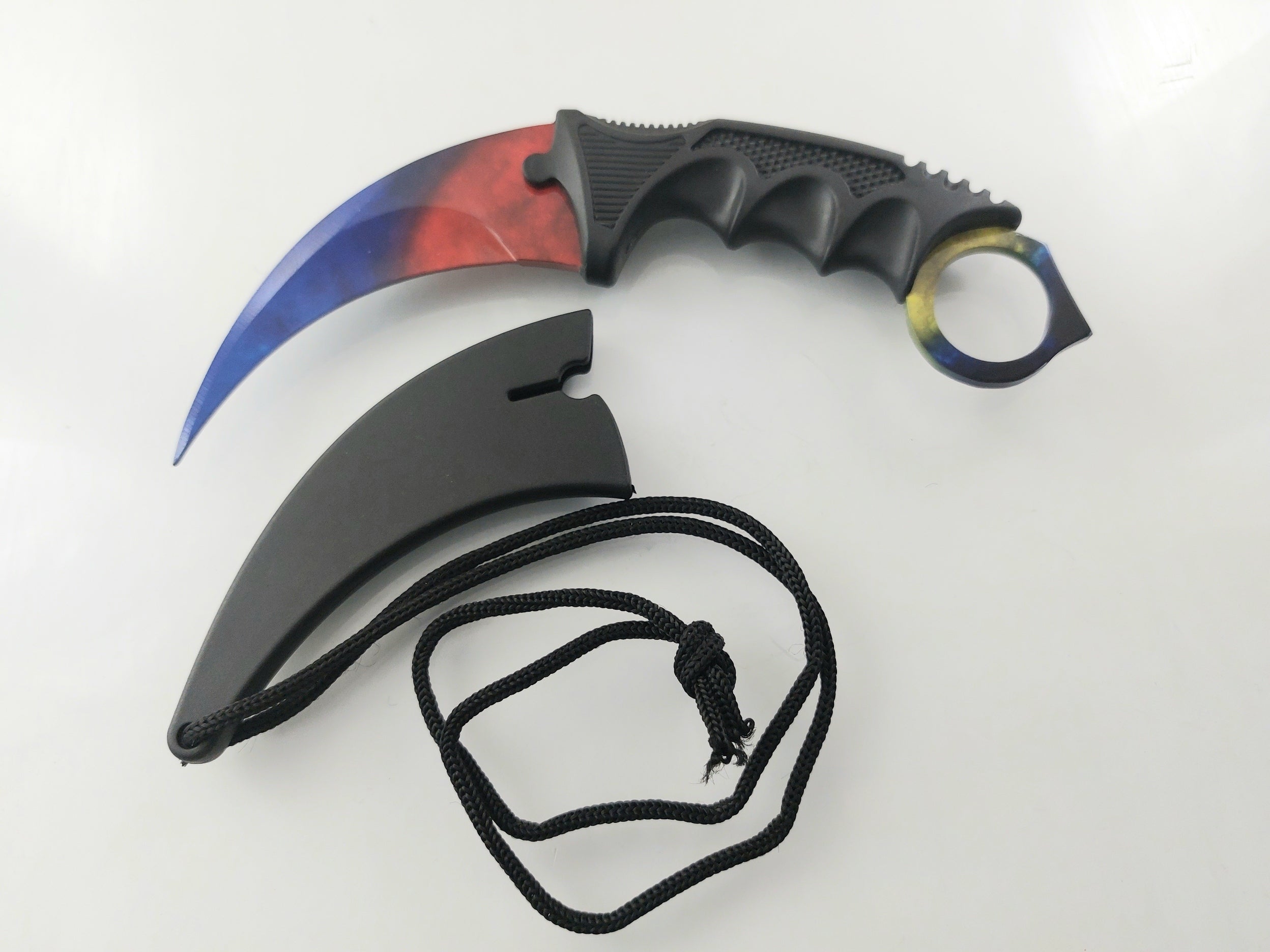 CS GO - Шарен karambit карамбит нож за тренировка начинаещи незаточен