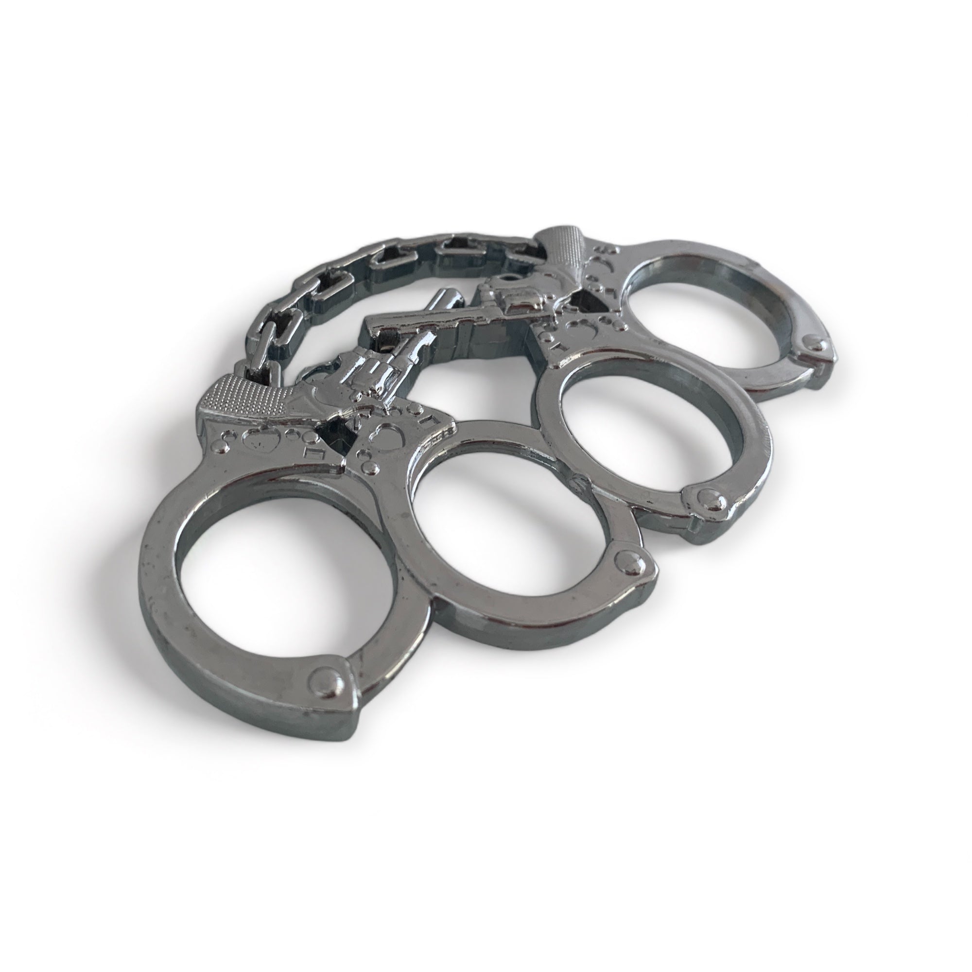 Метален бокс с дизайн на миниатюрни белезници