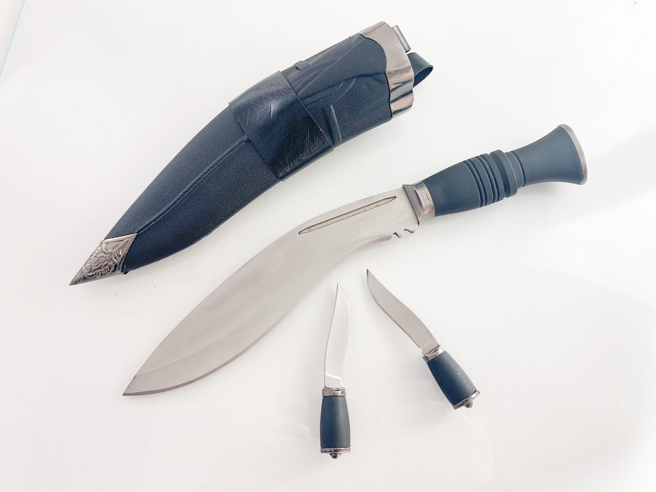 Kukri nepal кукри непалско с два ножа и калъф за носене на колан