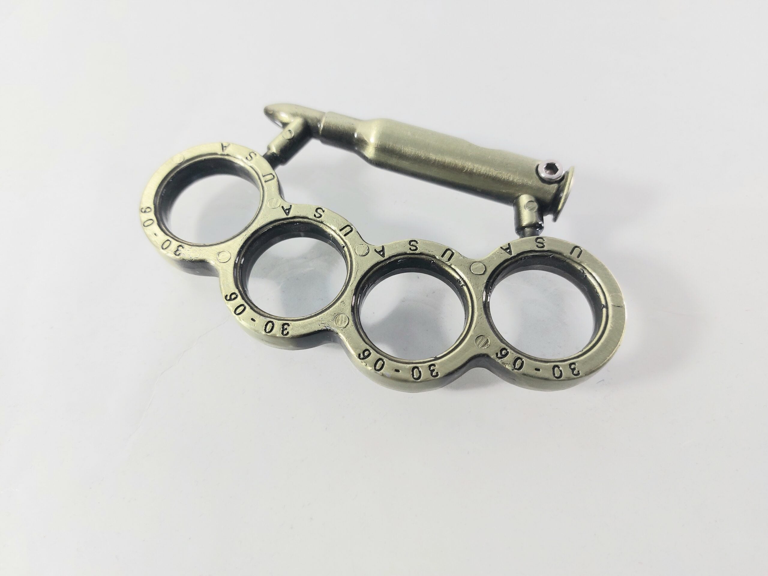 Масивен голям метален бокс за колекция златист цвят с патрон за дръжка