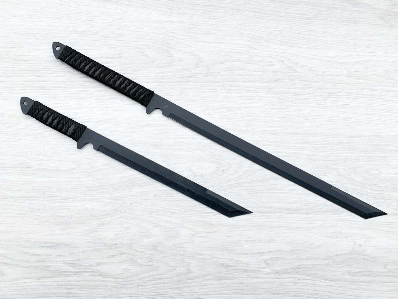 Комлект от два броя мачете с танто острие с черно антирефлекторно покритие