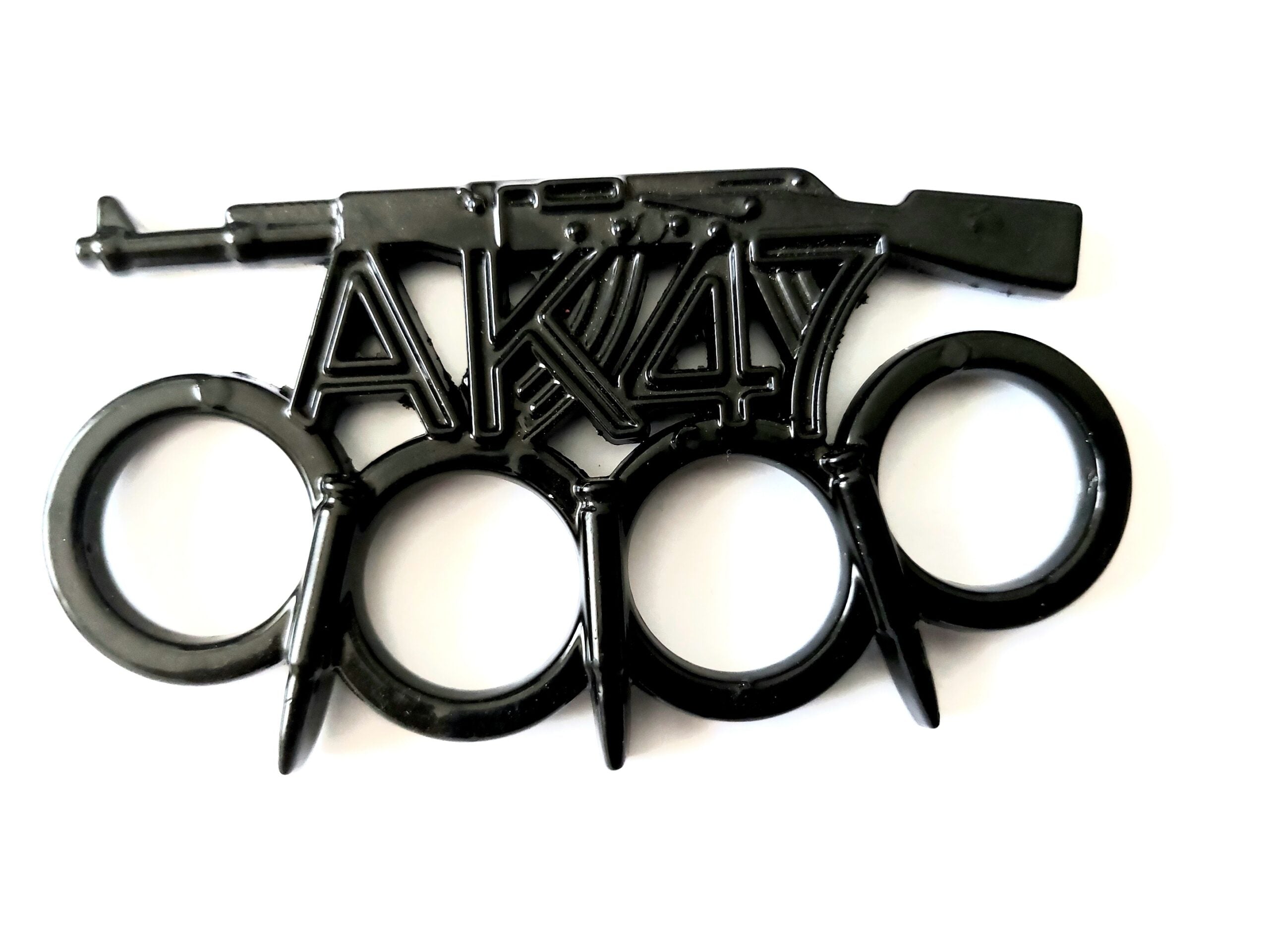 Масивен метален бокс с черно тефлоново покритие за самозащита или колекция АК-47