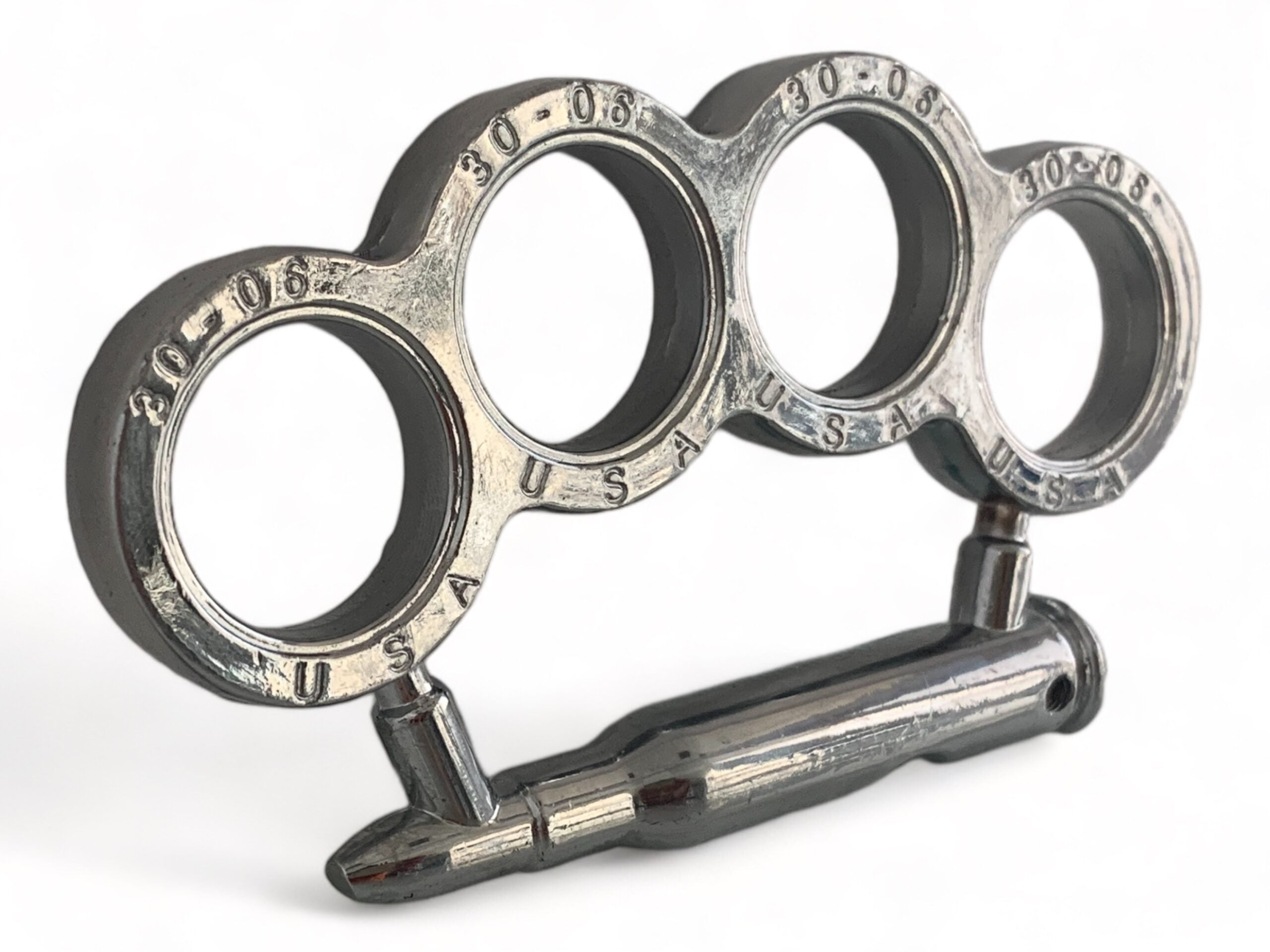 Масивен метален колекционерски бокс с патрон за дръжка