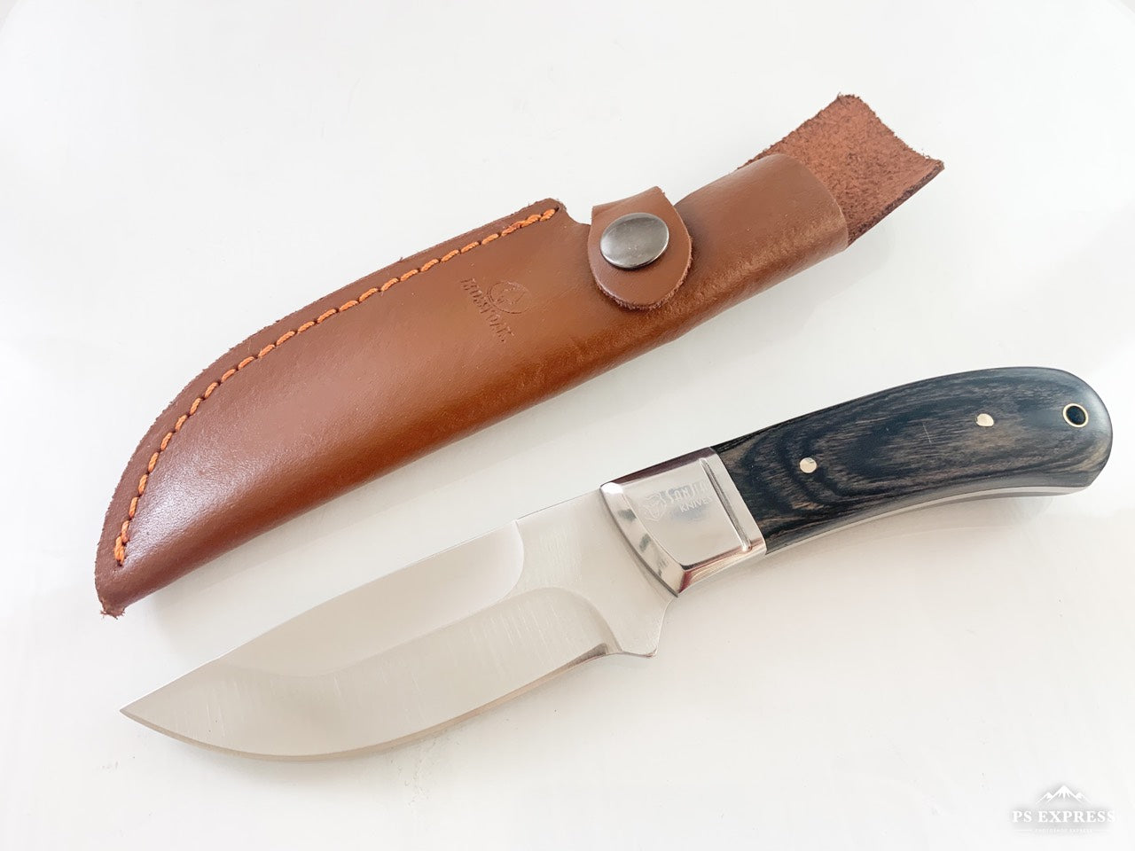 USA Sanjia Knife Ловен нож масивен фултанг с кожена кания