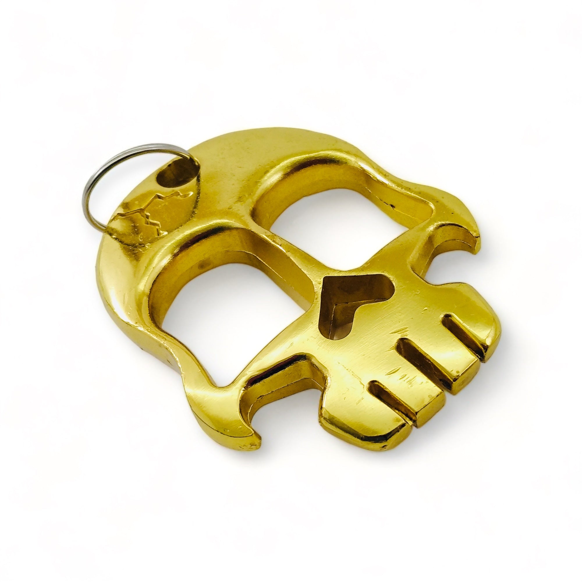 Златен метален бокс за самоотбрана лесен за носене и удобен за хващане