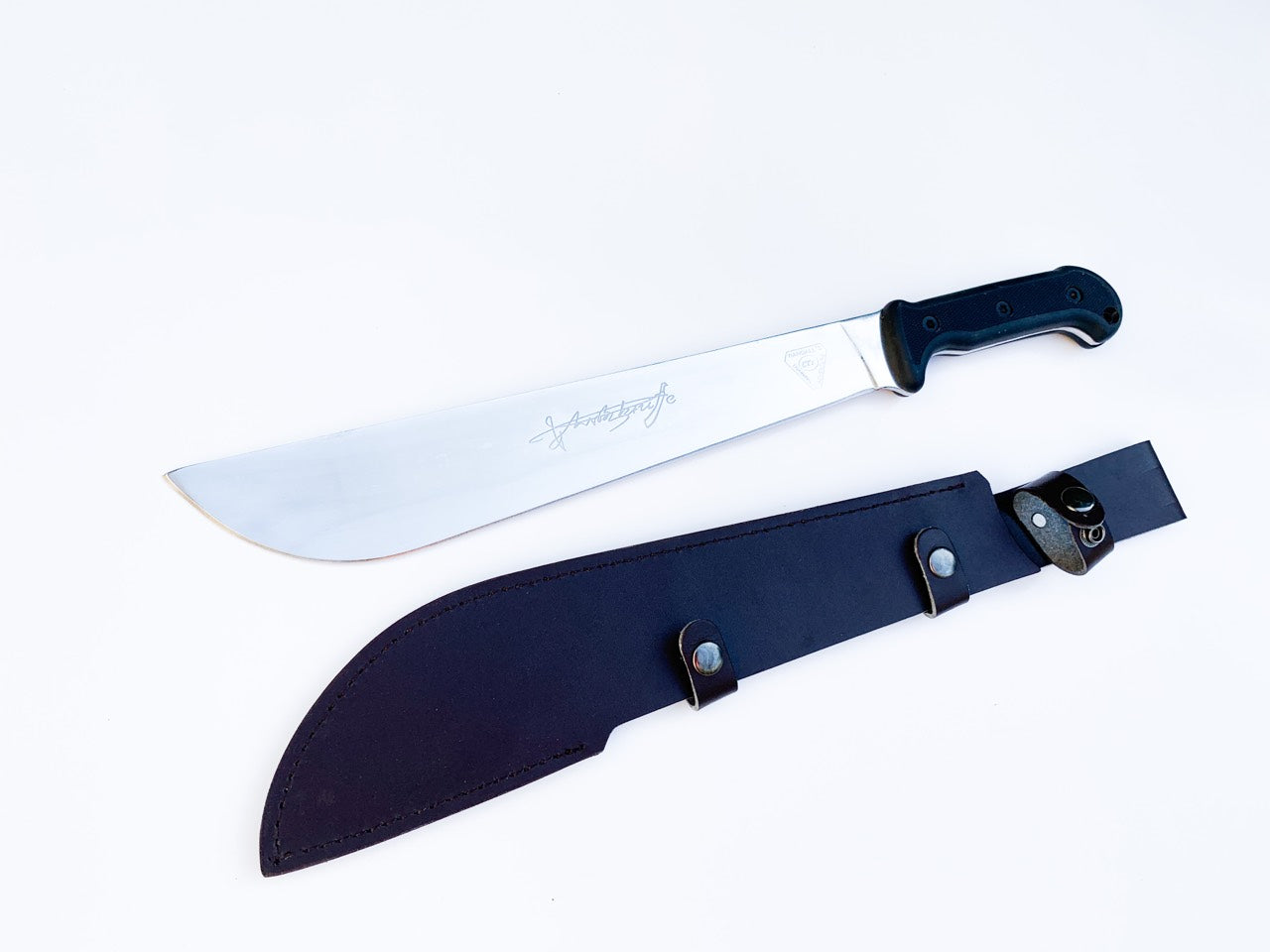 Мачете масивно фултанг конструкция randalls adventure training ct1 с кожена кания