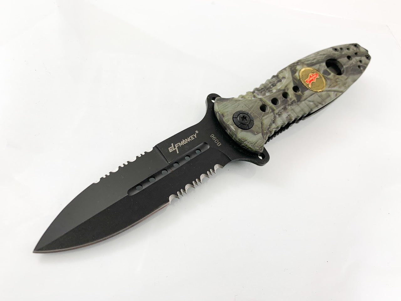 Сгъваем автоматичен нож с клипс Elf MONKEY #3