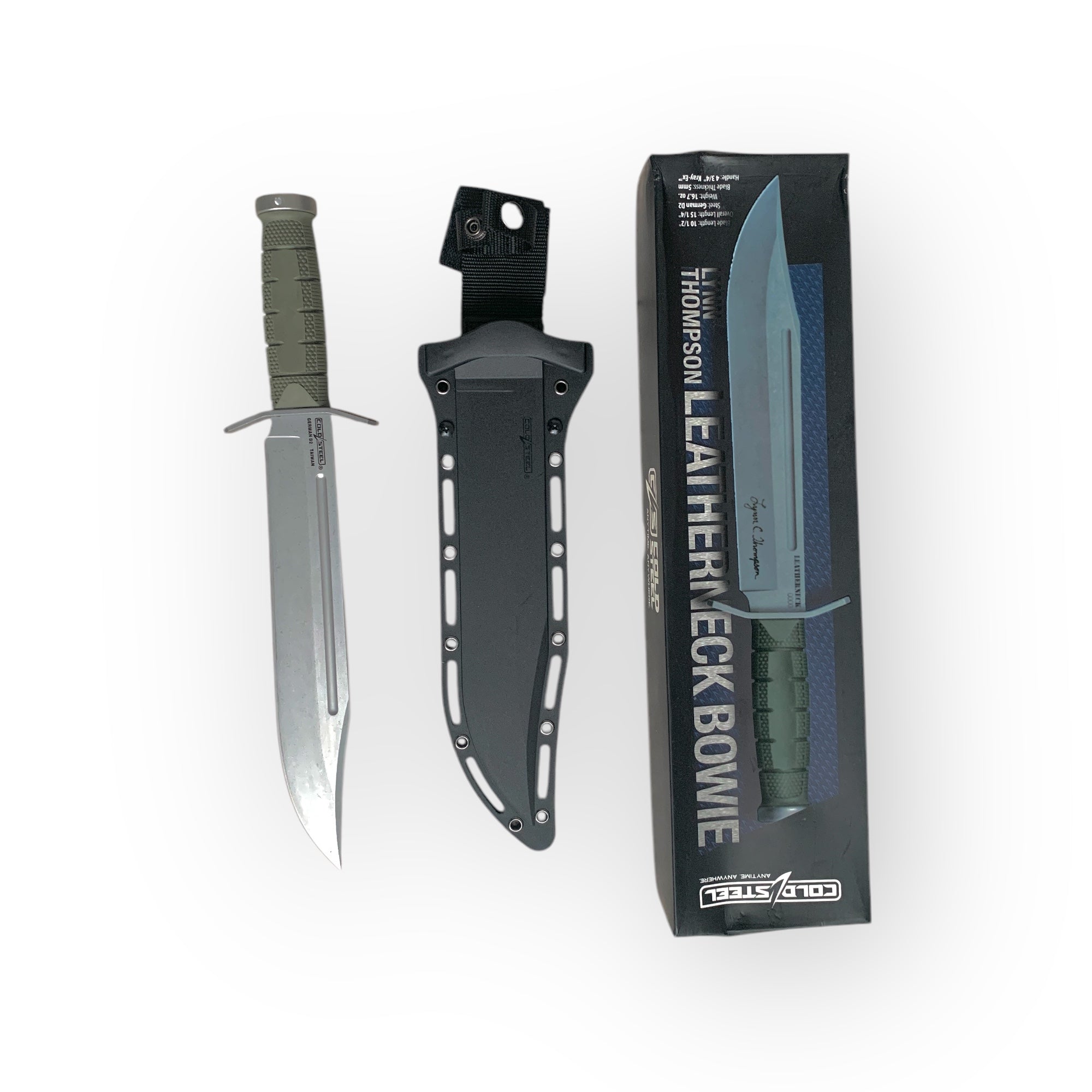 Ловен нож TitanCut Leatherneck Bowie – D2 стомана, полимерна дръжка и кания ABS