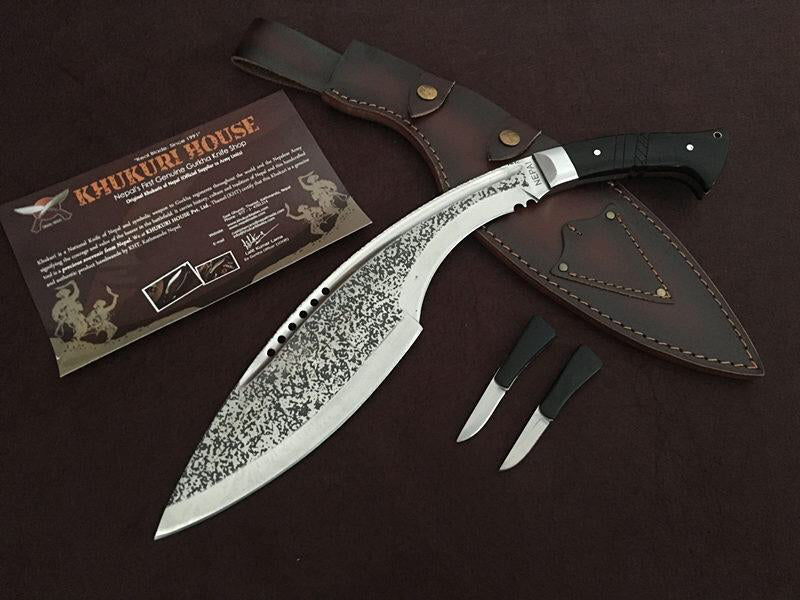 Непалско мачете ръчна изработка с кожена кания и висококачествена стомана
